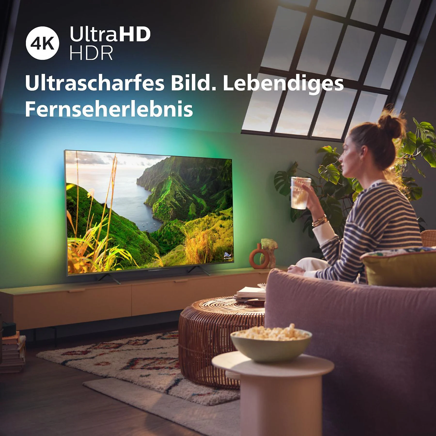 Philips 43PUS8108 4K LED Ambilight TV, 43 Zoll / 108 cm, UHD 4K, Smart TV