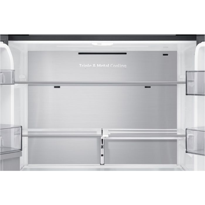 SAMSUNG Side-by-Side Kühlschrank RF65A967EB1/EG Black Steel - Festwasseranschluss