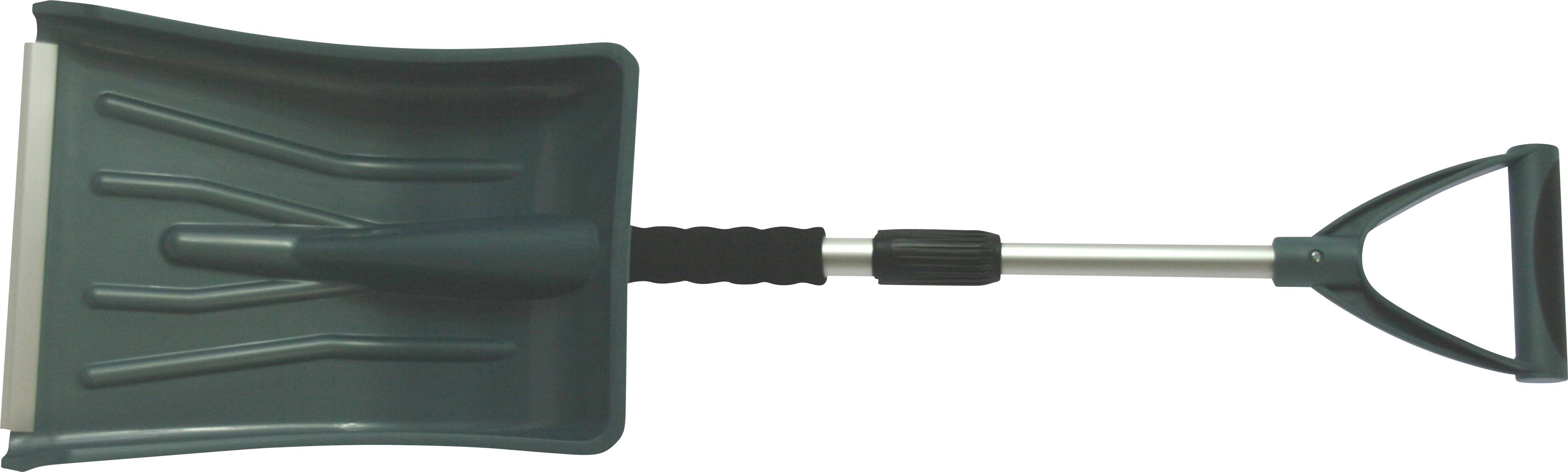 1053SIY1PPukVy Schneeschaufel Premium mit Alukante 75-92cm Teleskopstiel