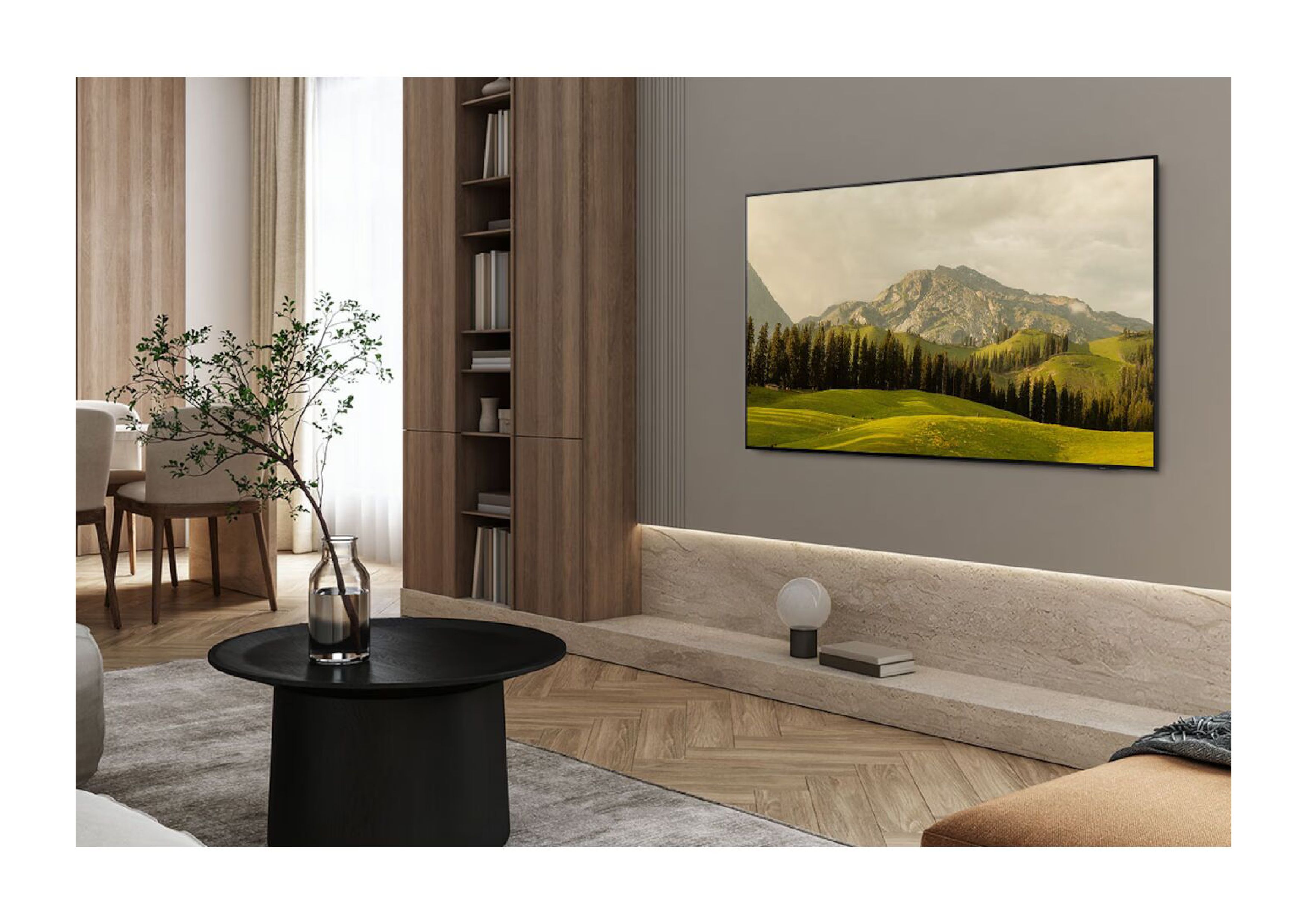 Samsung GQ55S85FAE 55-inch OLED 4K Smart TV in elegant black design