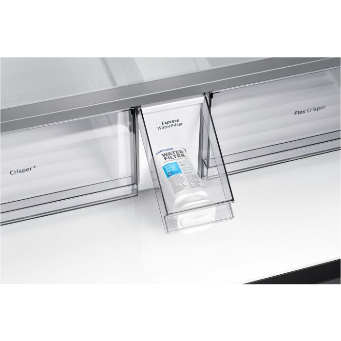 SAMSUNG Side-by-Side Kühlschrank RF65A967EB1/EG Black Steel - Festwasseranschluss