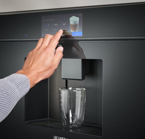 TFT-Full-Touchdisplay Pro Siemens CT718L1B0 iQ700, intuitive Bedienung, TFT-Full-Touchdisplay Pro