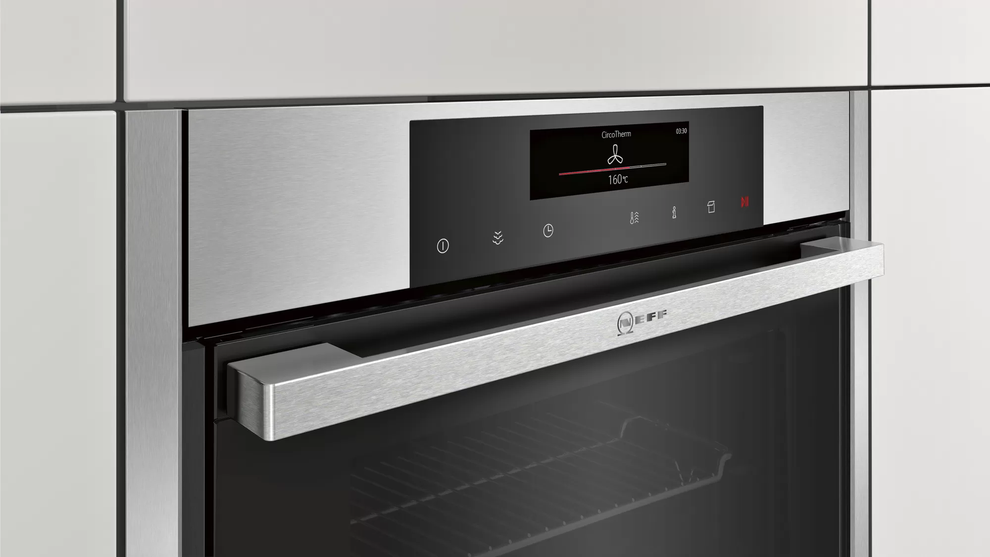 Neff B56VT62N0 N90 Einbau-Backofen mit TFT-Farb- und Grafikdisplay mit FullTouch Control Steuerung