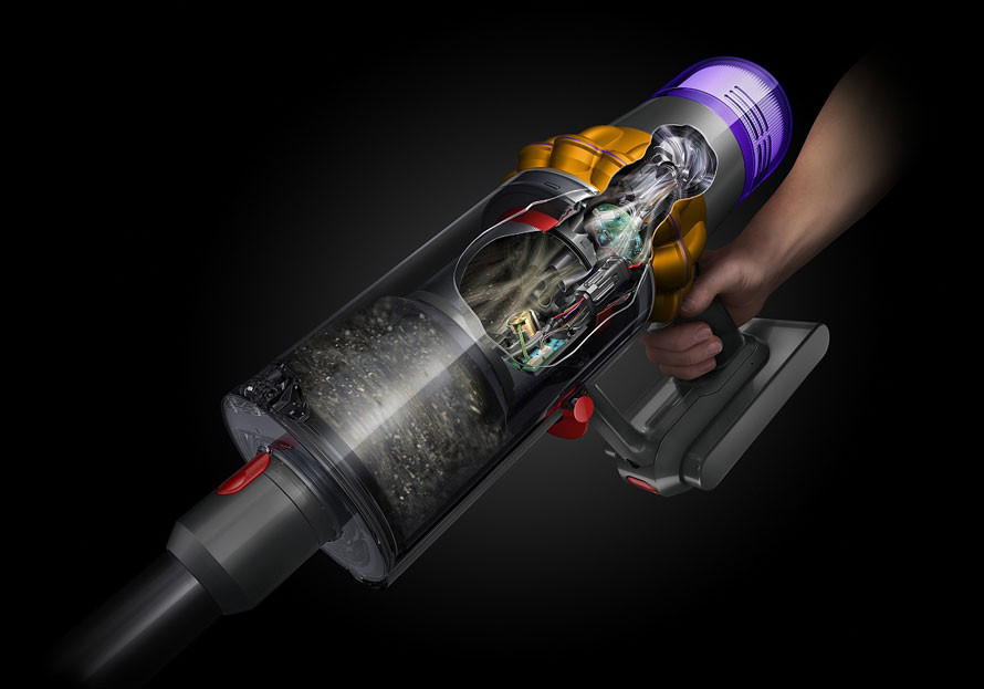 Dyson Hyperdymium™ Motor für automatische Saugkraftanpassung Dyson V15 Detect - Kraftvolle Perfomance mit bis zu 125.00 U/min