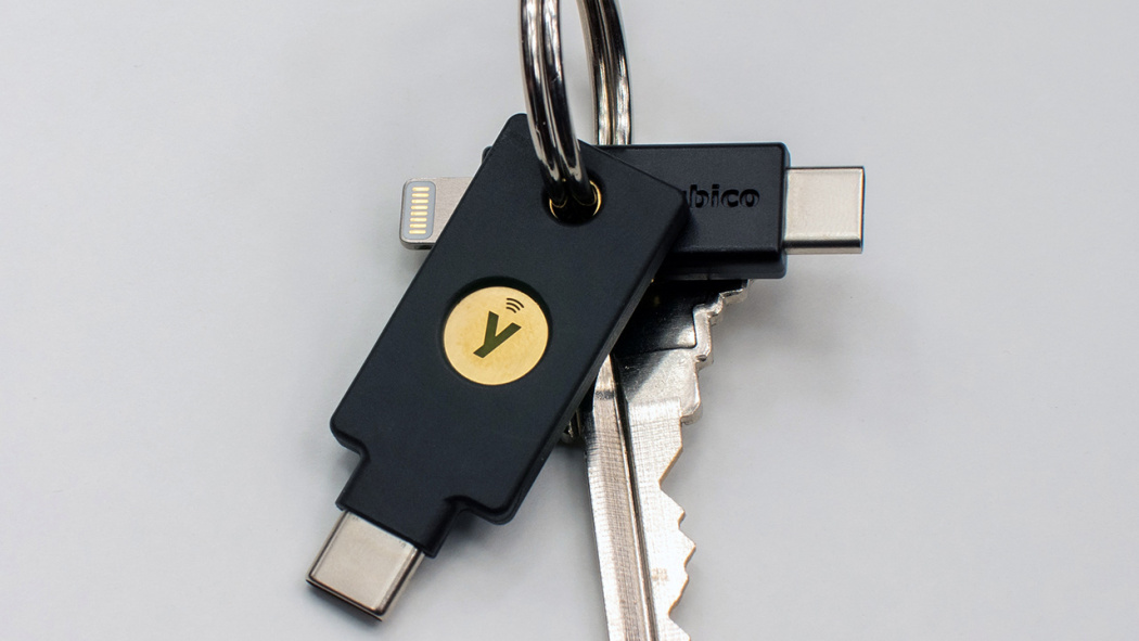 Yubico YubiKey 5C NFC security key with USB Type C connector