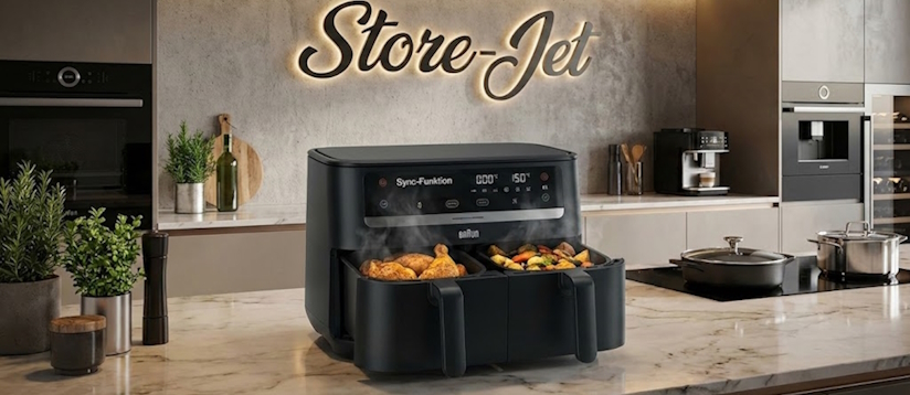 Braun TwinCook 3 Heißluftfritteuse TD 3030I BK