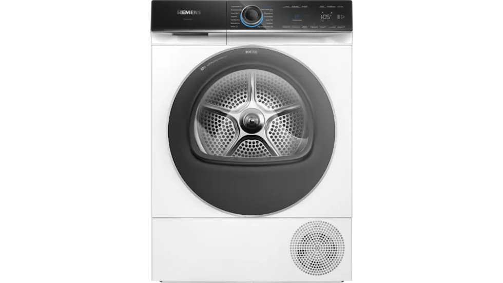 Frontansicht des Siemens WQ46B2C40 Wärmepumpentrockner