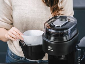 Melitta AromaFresh Therm Pro X - Integriertes Keramik-Mahlwerk Melitta AromaFresh Therm Pro X - mit 11 variablen Mahlgradeinstellungen