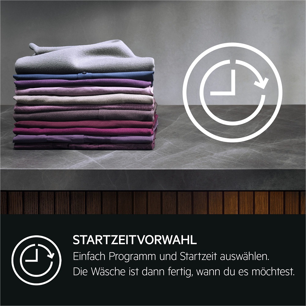 AEG LTR7A70260 - Startzeit vorwählen, die Wäsche ist fertig wann du es möchtest