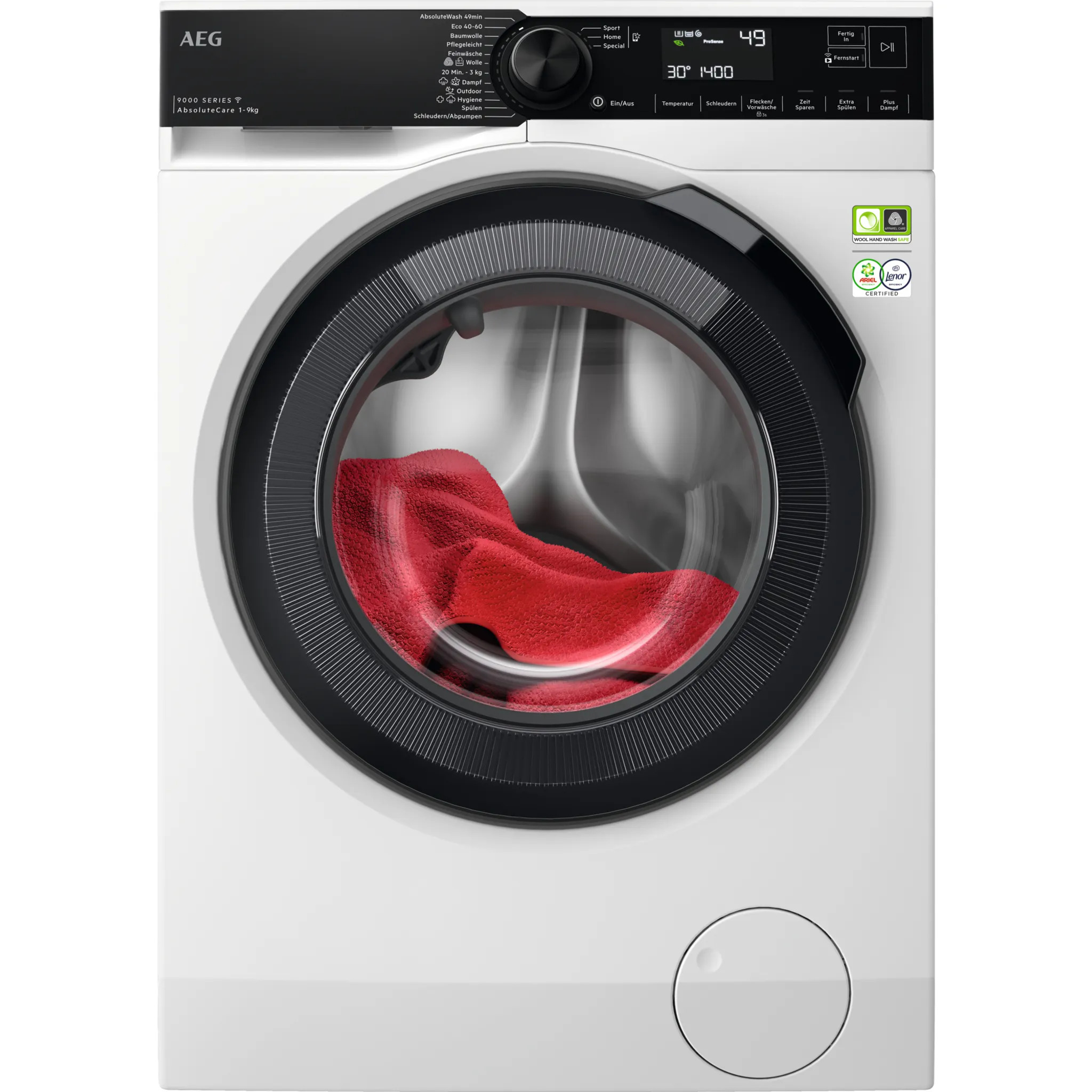 AEG LR9W75490 Waschmaschine 9 kg – WiFi-fähig, modern & effizient