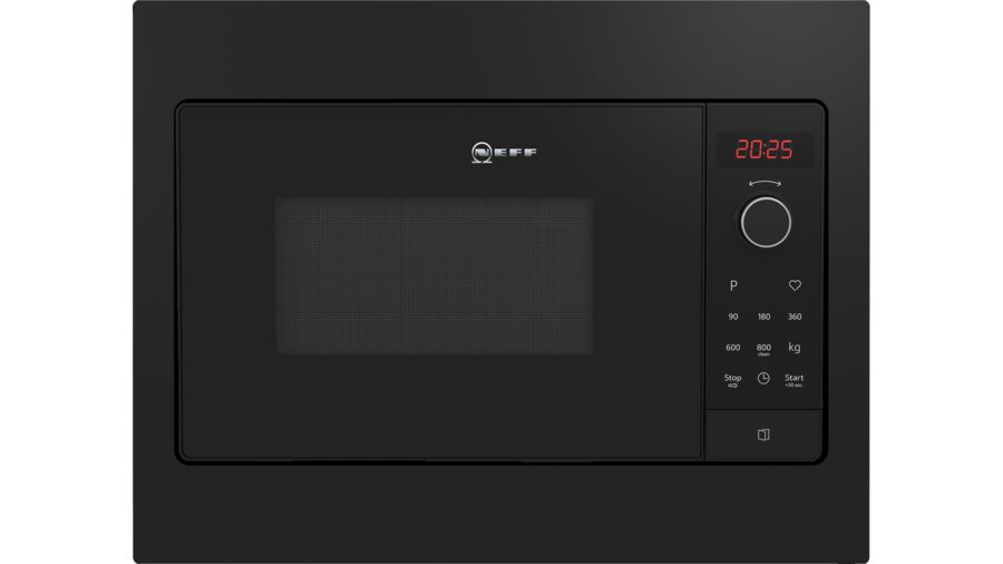 17614884_HLAWG25N3_STP_def Neff N30 Einbau Mikrowelle, 50x38 cm, 800 Watt, schwarz, HLAWG25S3