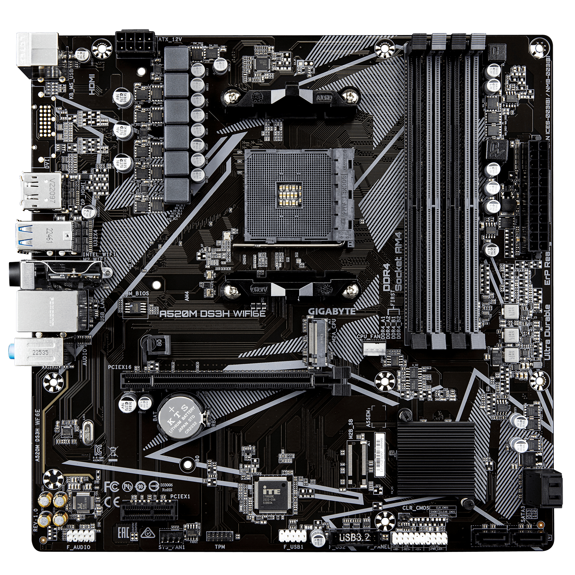 Gigabyte A520M DS3H WF6E