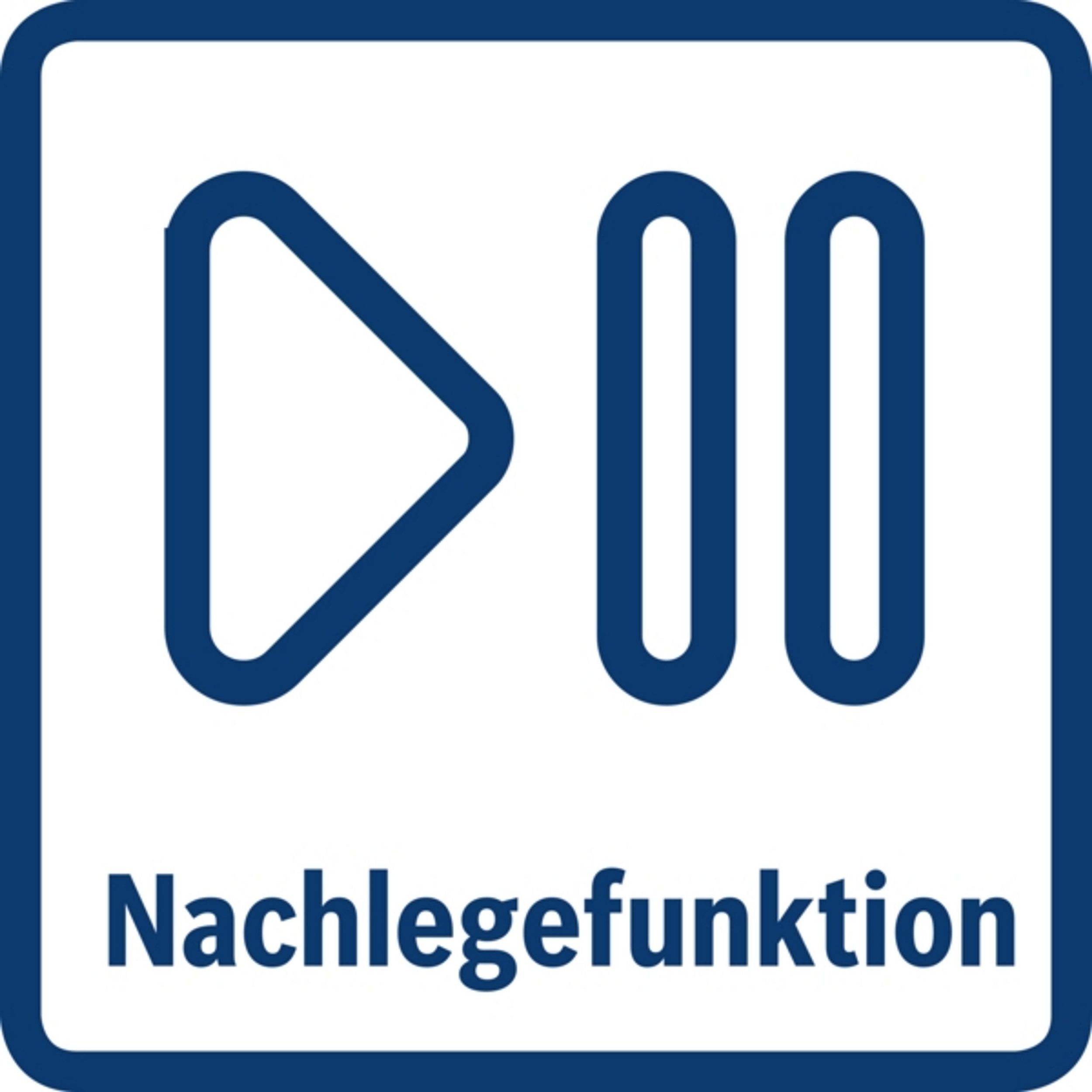 Piktogramm der Bosch Nachlegefunktion: Waschmaschinentür mit Pfeil Icon: Bosch Funktion zum Nachlegen von Wäsche während des Waschgangs
