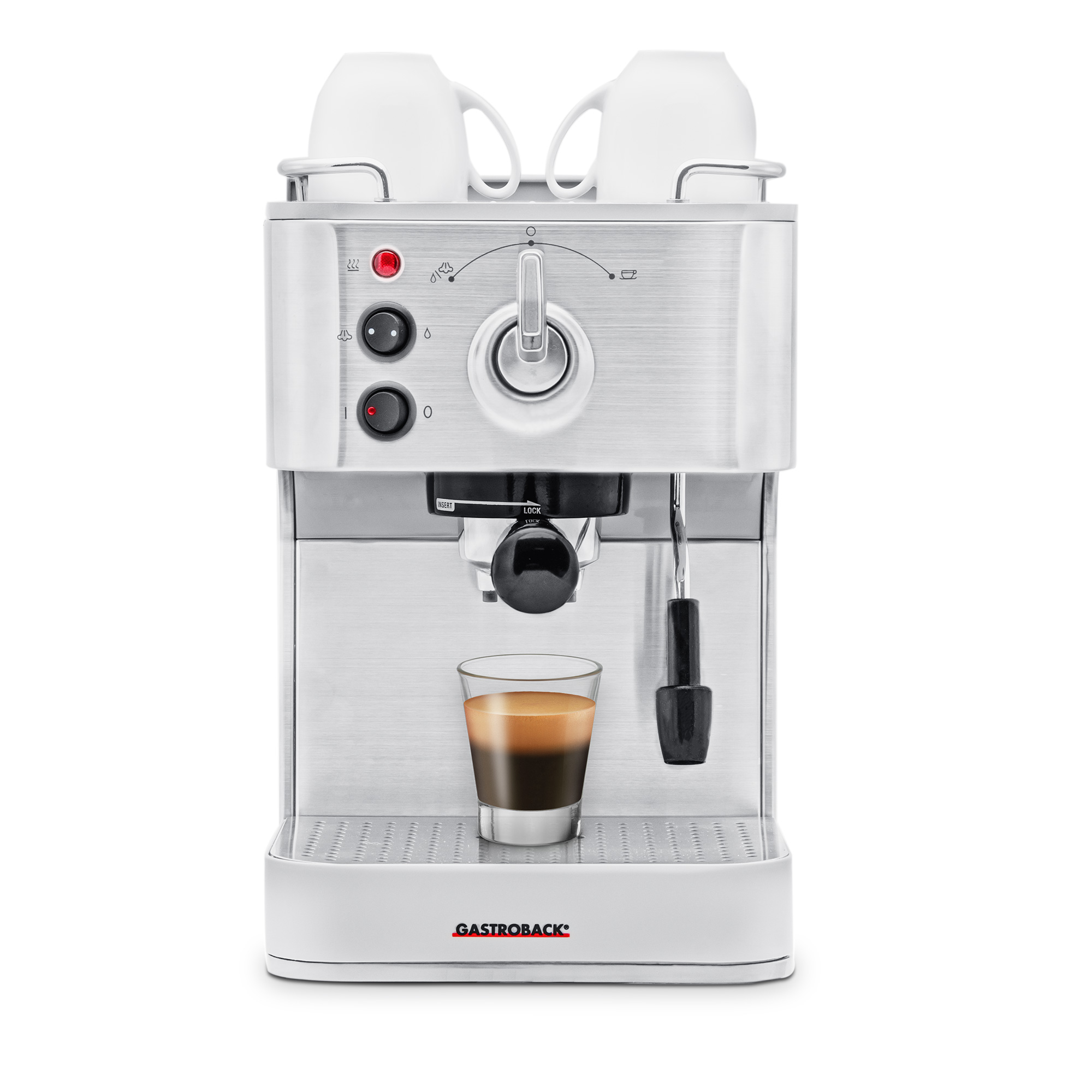 1GMIoPIv7ChE2t Gastroback 42606 Design Espresso Plus Siebträgermaschine, Edelstahl