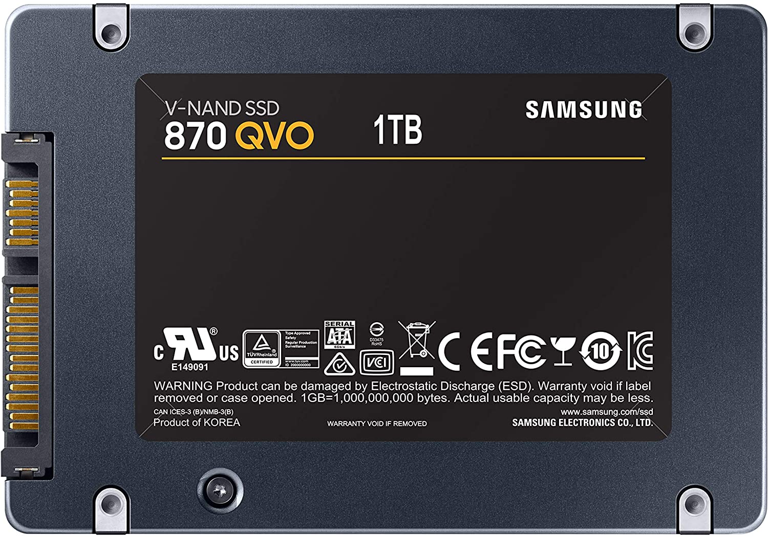 Samsung 870 QVO 1TB SATA 2,5 Zoll Internes Solid State Drive