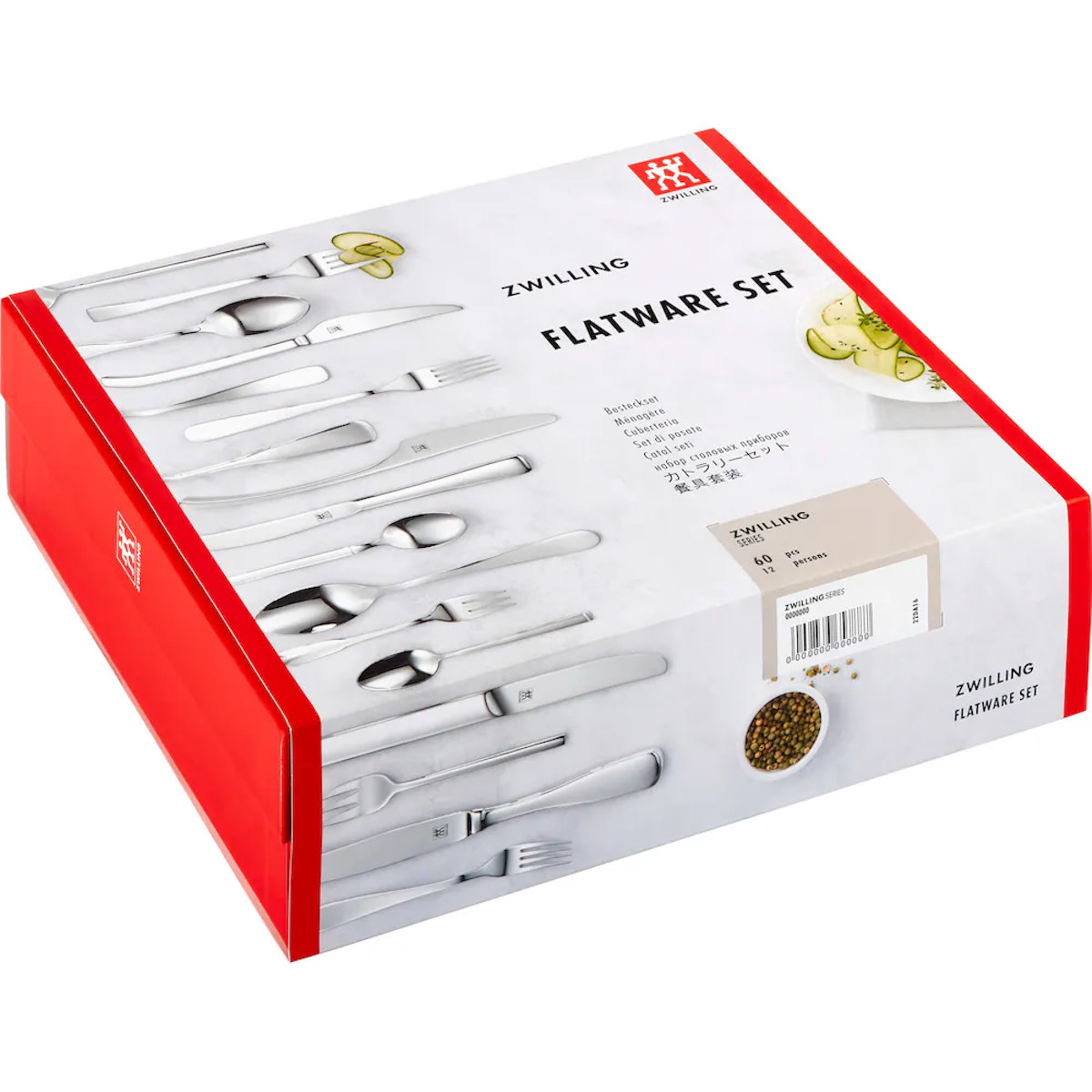 ZWILLING King 60-teiliges Besteckset –  Im Geschenkkarton Das komplette ZWILLING King 60-teilige Edelstahl Besteckset, in stabilem Verpakungskarton