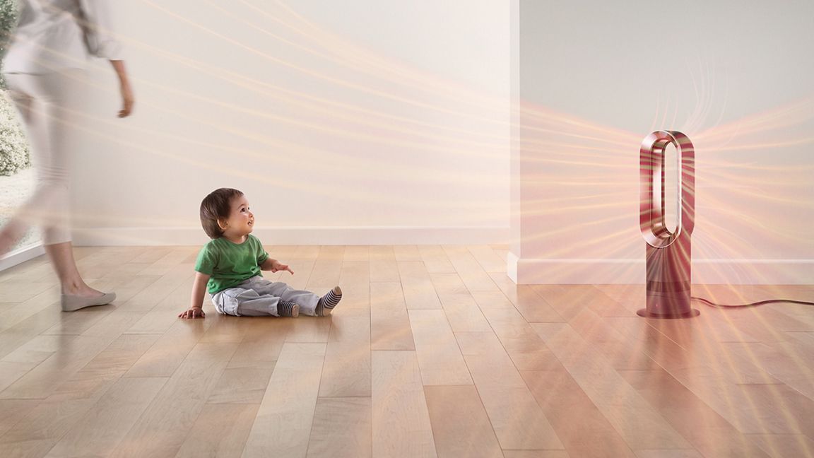 Der Dyson AM09 Hot + Cool hat zwei Modi, mit denen Sie den Luftstrom steuern können: Dyson AM09 für ein angenehmes Raumklima das ganze Jahr
