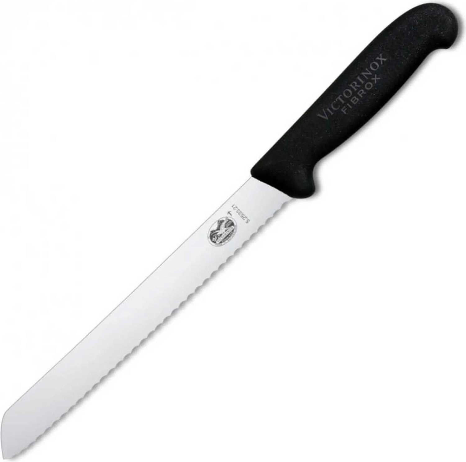 Victorinox Fibrox Brotmesser 21 cm mit schwarzem Griff