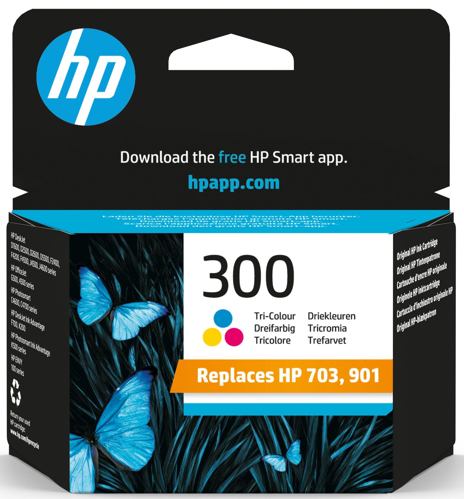 HP 300 Cyan/Magenta/Gelb Original Druckerpatrone