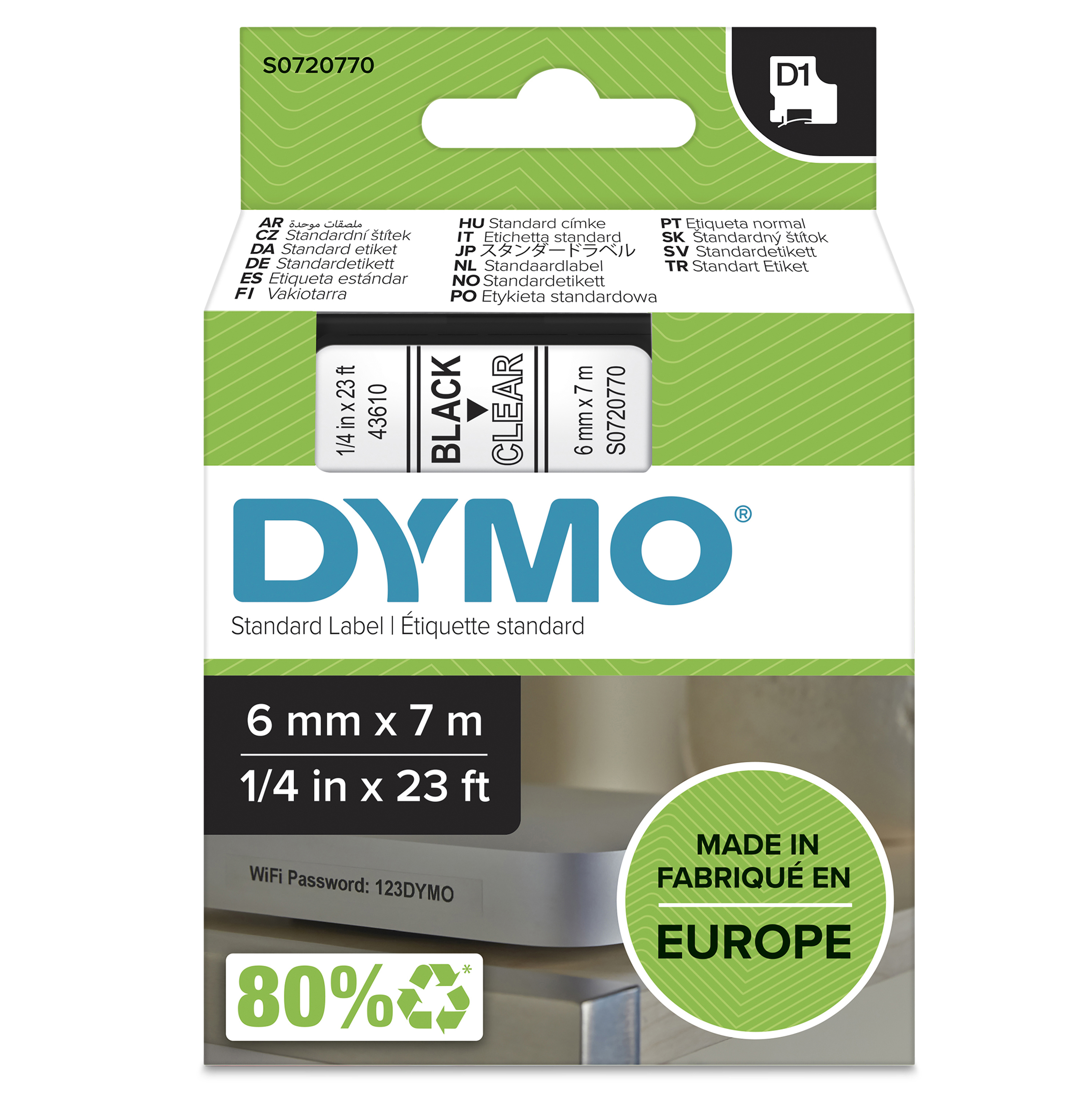 DYMO D1-Etikettenband S0720770