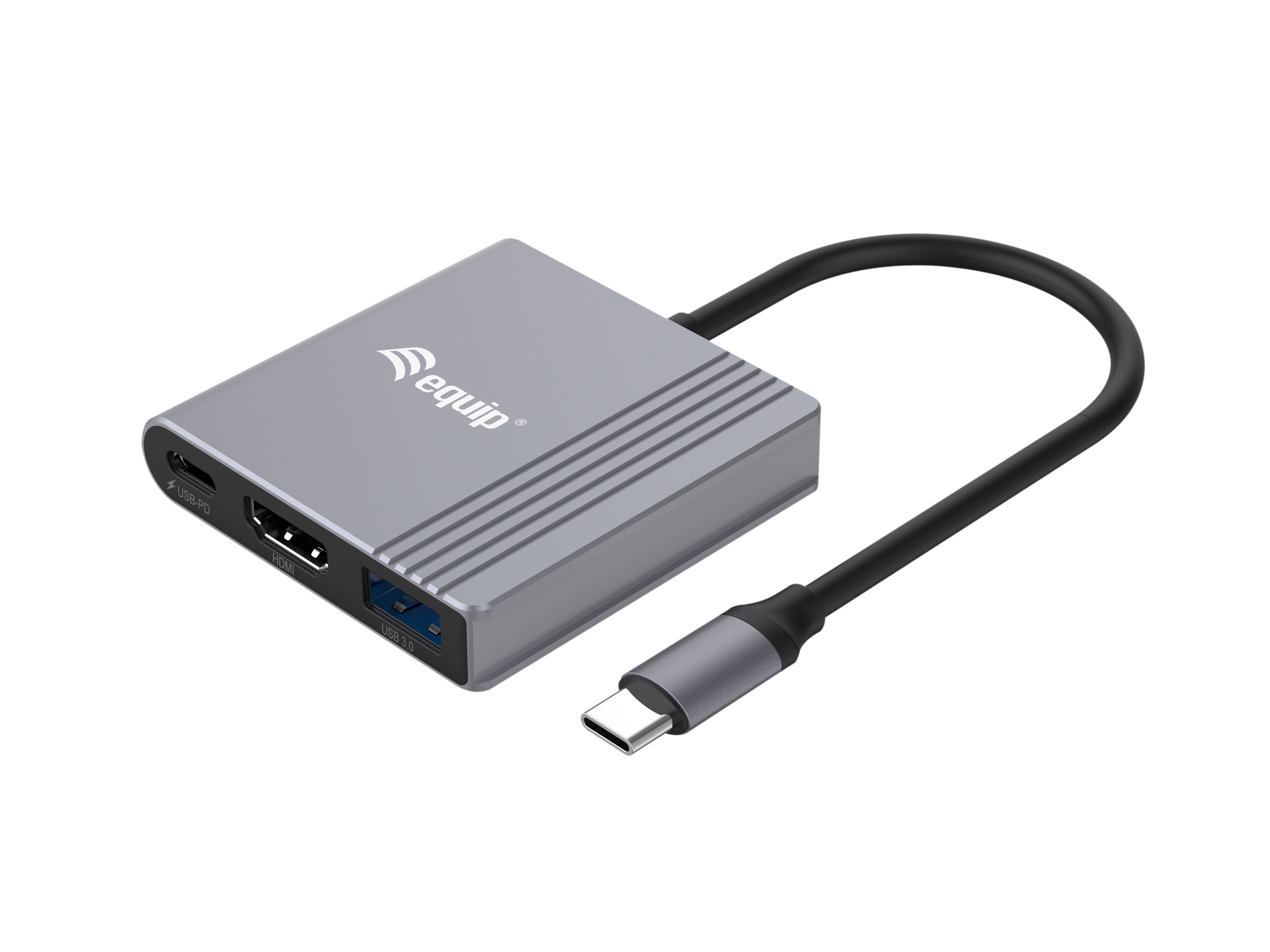 Equip 3-in-1-USB-C-zu-HDMI-USB-A-USB-PD-Adapter