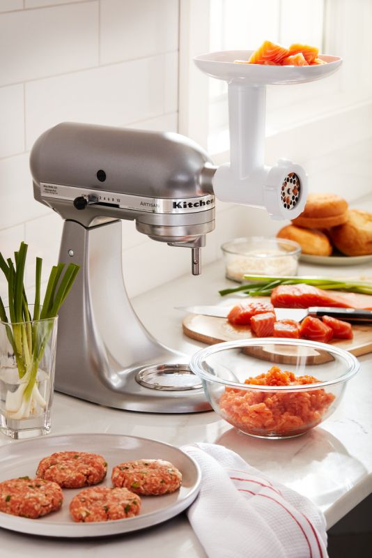 Zwei Mahlscheiben für jedes Gericht KitchenAid 5KSMFGA mit Mahlscheiben