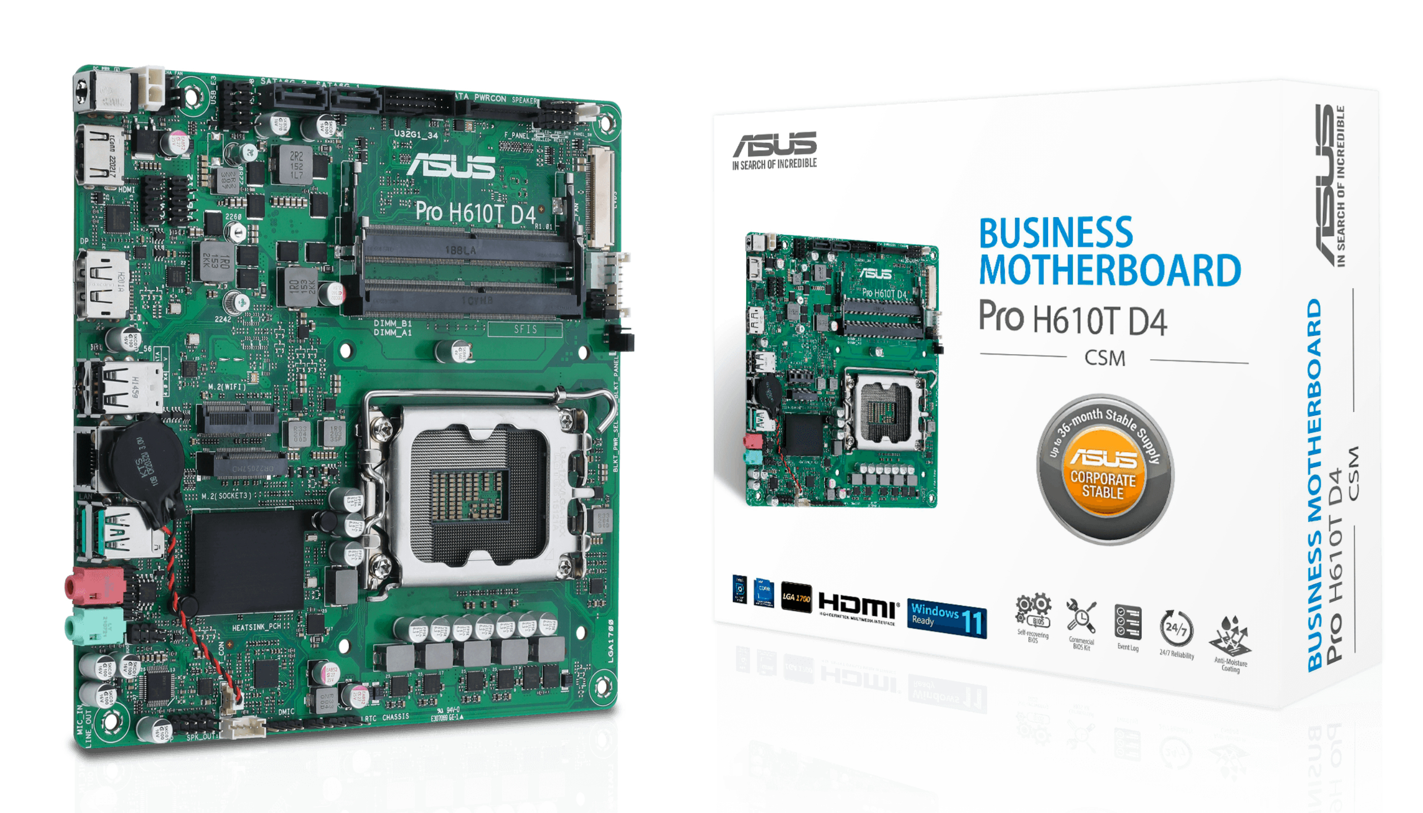ASUS Pro H610T D4-CSM