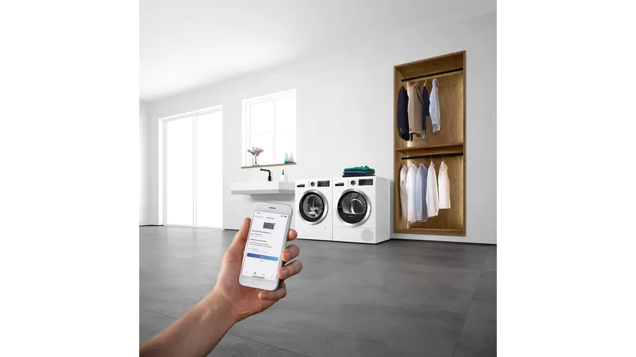 Home Connect Smarte Steuerung Bosch WGB244A40 Serie 8 Waschmaschine, Home Connect App