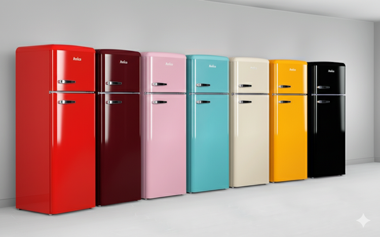 Amica KGC Retro Series: An eye-catcher in seven fascinating colors