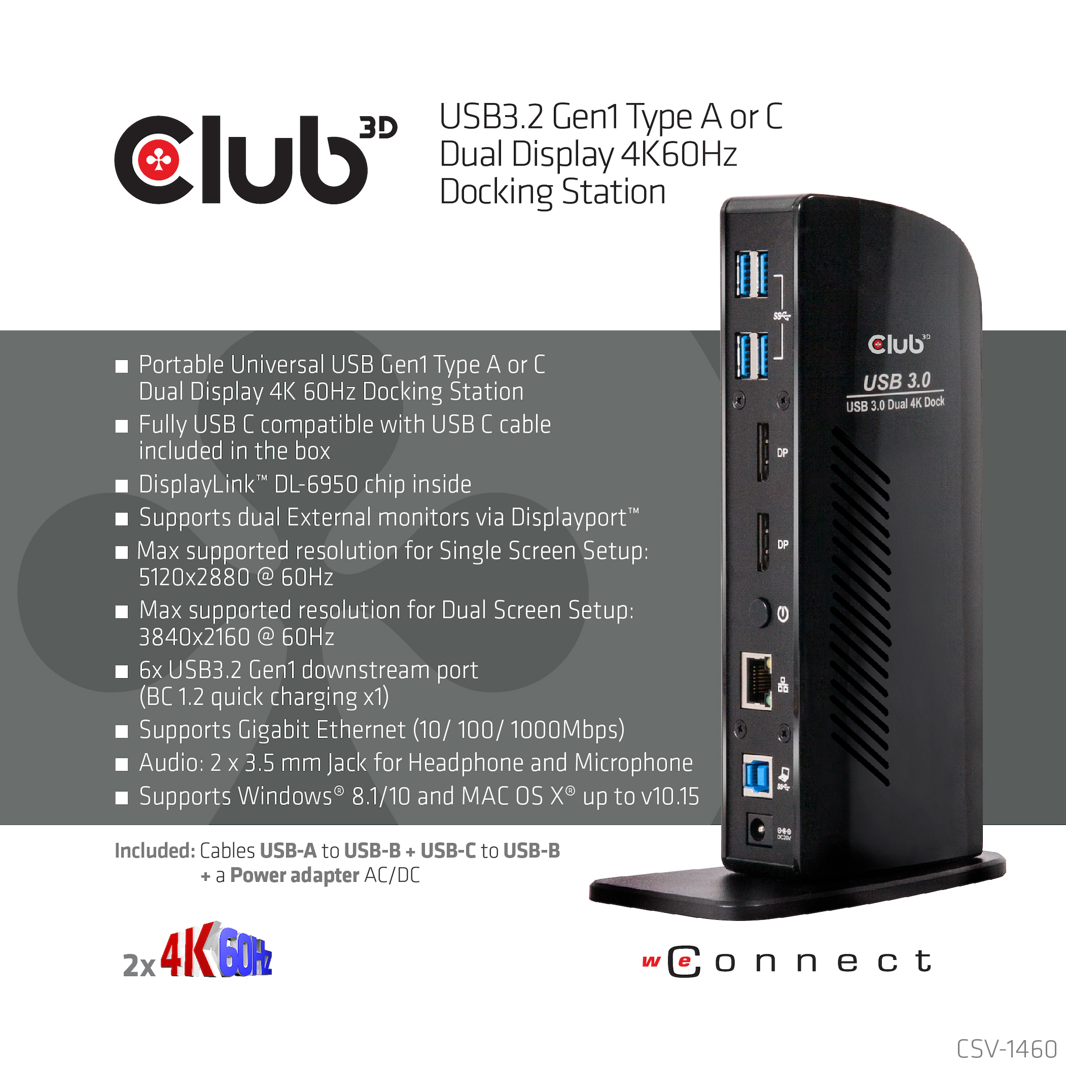 Club 3D CSV-1460