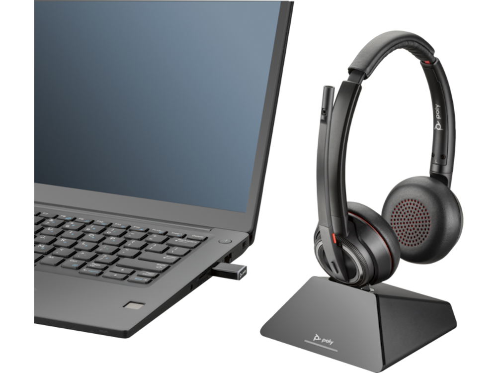 HP Poly Savi 8220 UC DECT 1880-1900 Mhz USB-A-Headset