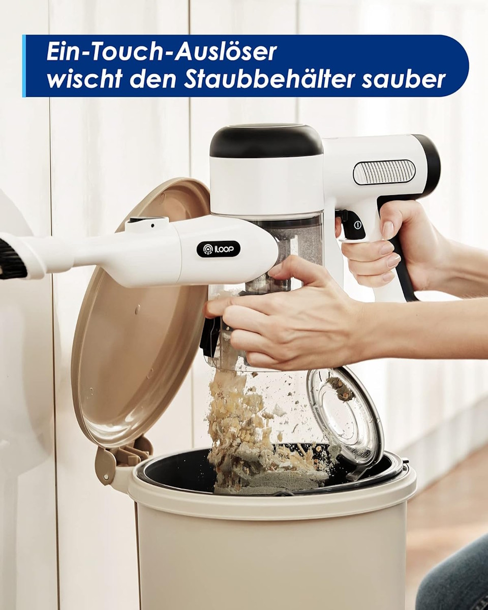 Tineco Pure One X Essentials – Staubbehälter mit Ein-Touch Auslöser, einfache Entleerung