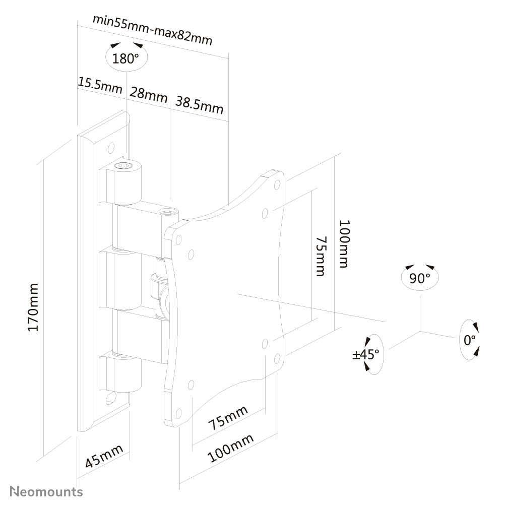 Neomounts FPMA-W810BLACK
