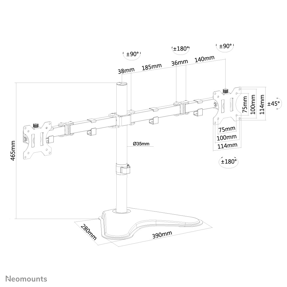 Neomounts FPMA-D550DDBLACK