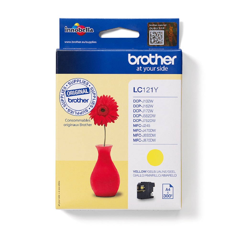 Brother LC-121Y Druckerpatrone 1 Stück(e) Original Gelb