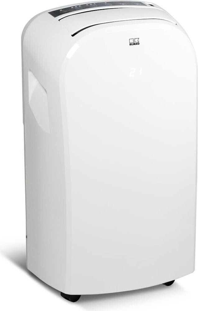 Remko MKT 255 Eco Mobiles Raumklimagerät | S-Line Design | 2,6 kW Kühlleistung | Für Räume bis 80 m³ | Automatische Kondensatabführung | Weiß