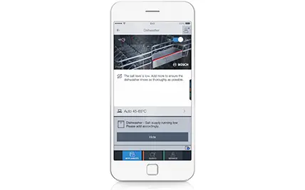 Bosch SPS4EMW02D Home Connect und Push-Nachrichten