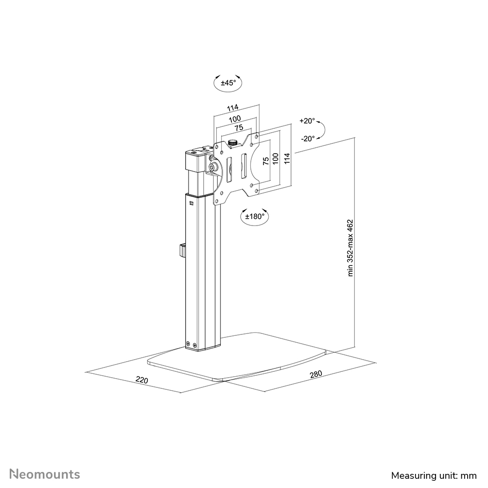 Neomounts FPMA-D865BLACK