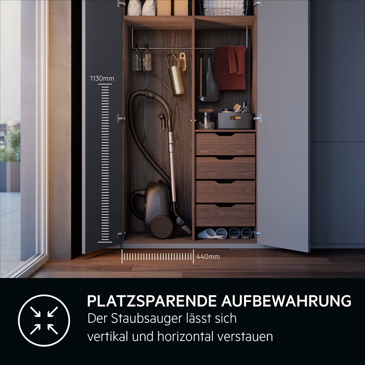 AEG Staubsauger Parkfunktion und Design