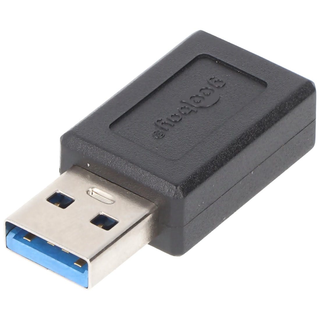 Goobay 45400 2 in 1 Superspeed Adapter: USB 3.0 (Typ A) auf USB-C | Plug & Play 