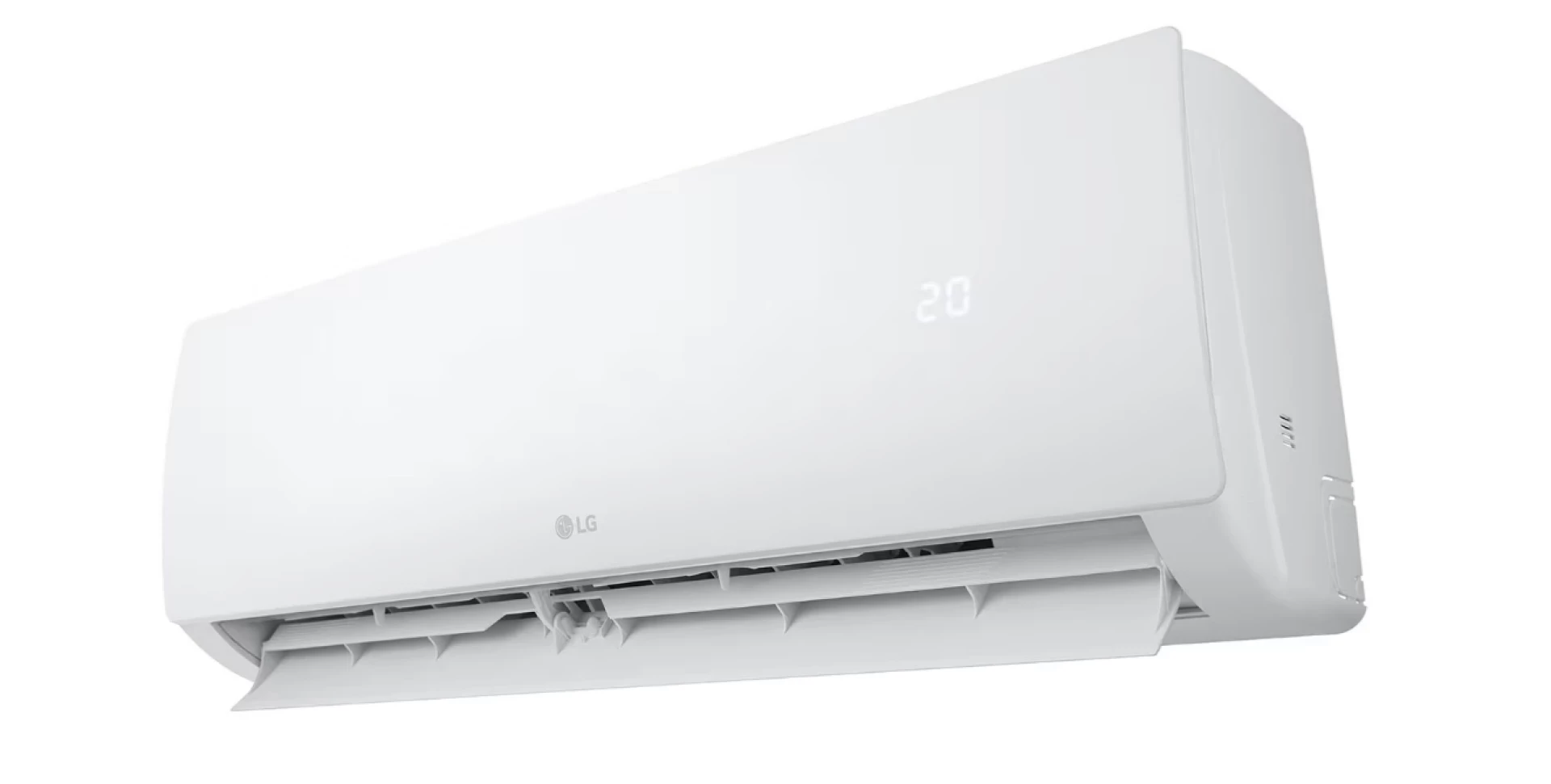 LG Dualcool WZ12AWN split air conditioner set with indoor unit (9.2 kg) and outdoor unit (787 × 498 × 290 mm), suitable for 30–60 m²