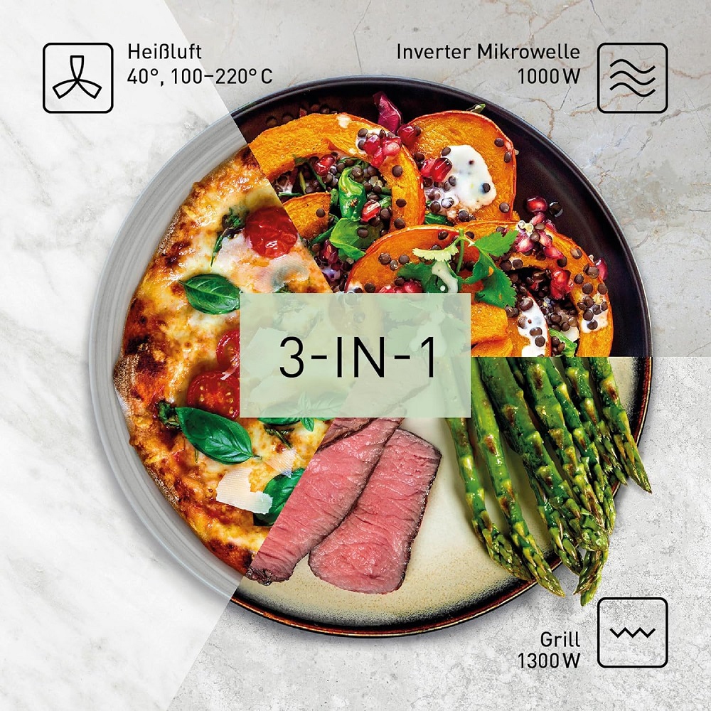 Panasonic NN-CT56 Kombi-Mikrowelle in elegantem Schwarz