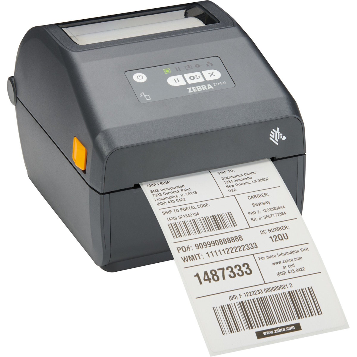 Zebra ZD421d Etikettendrucker Thermodirekt 203 DPI | 152 mm/s | Bluetooth, USB – Desktop-Labelprinter