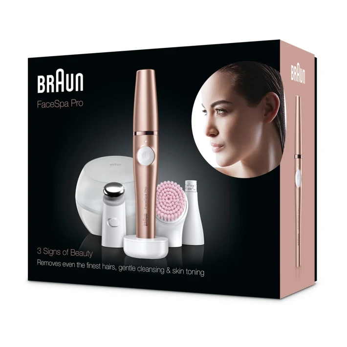 Braun FaceSpa Pro 921 3-in-1 beauty device for epilation, cleaning and care, bronze