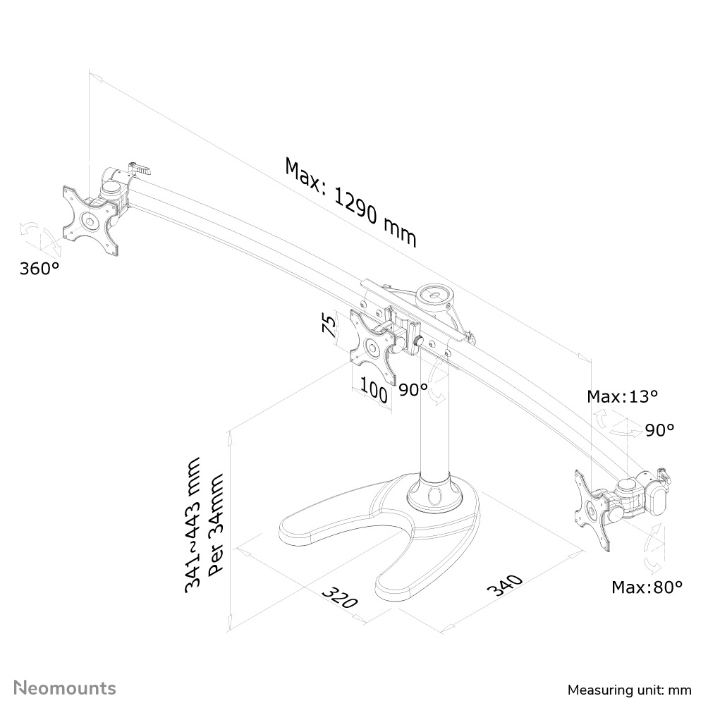 Neomounts FPMA-D700DD3