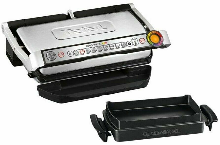 Tefal Kontaktgrill GC724 OptiGrill+ XL mit Snacking & Baking