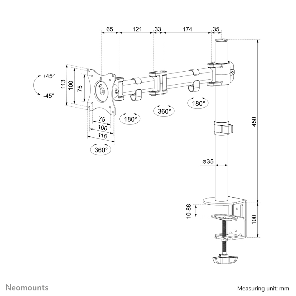 Neomounts NM-D135WHITE