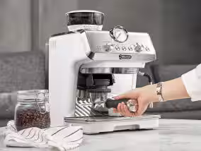 De'Longhi La Specialista Arte Mahlwerk mit 8 Einstellungen für individuelle Kaffeebohnen De'Longhi La Specialista Arte Mahlwerk mit 8 Mahlgradeinstellungen