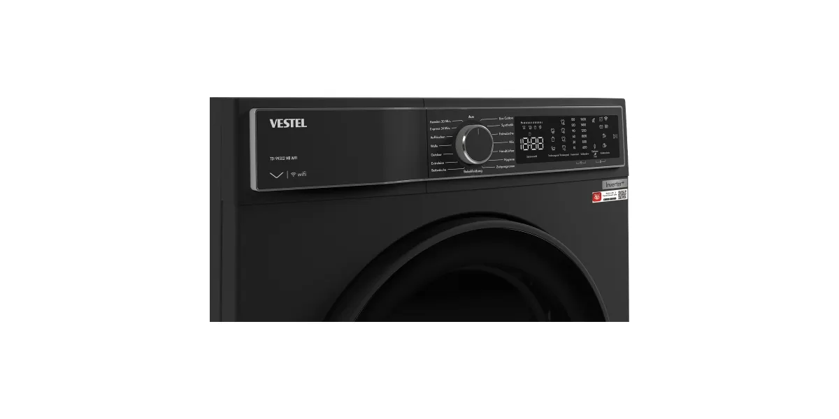 Detailaufnahme des LED-Displays und Programmdrehwählers für die Smart-Home-Steuerung.