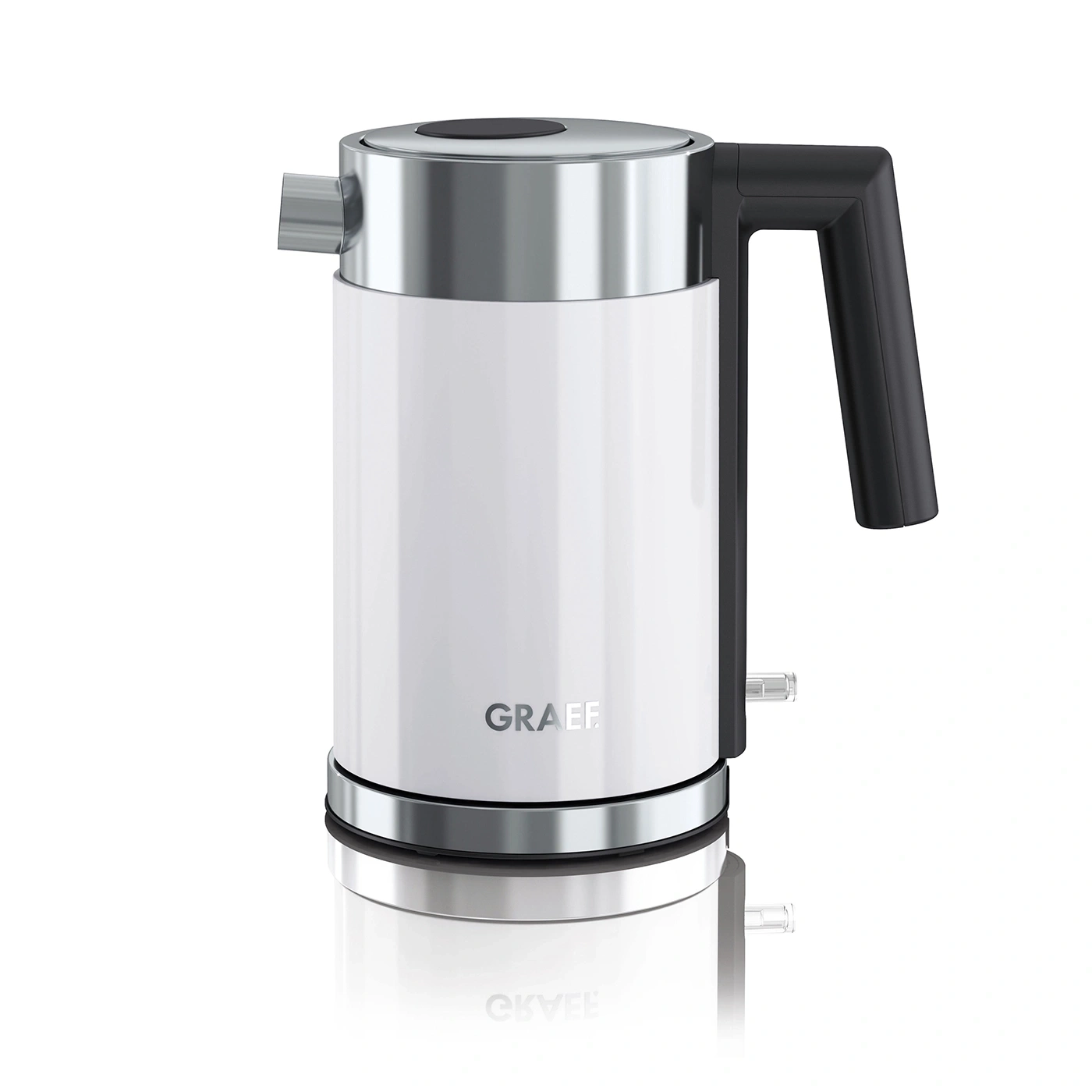 GRAEF WK 401: Kompakter 1.0L Edelstahl-Wasserkocher für schnelles Erhitzen, weiss GRAEF WK 401: Kompakter 1.0L Edelstahl-Wasserkocher für schnelles Erhitzen, weiss